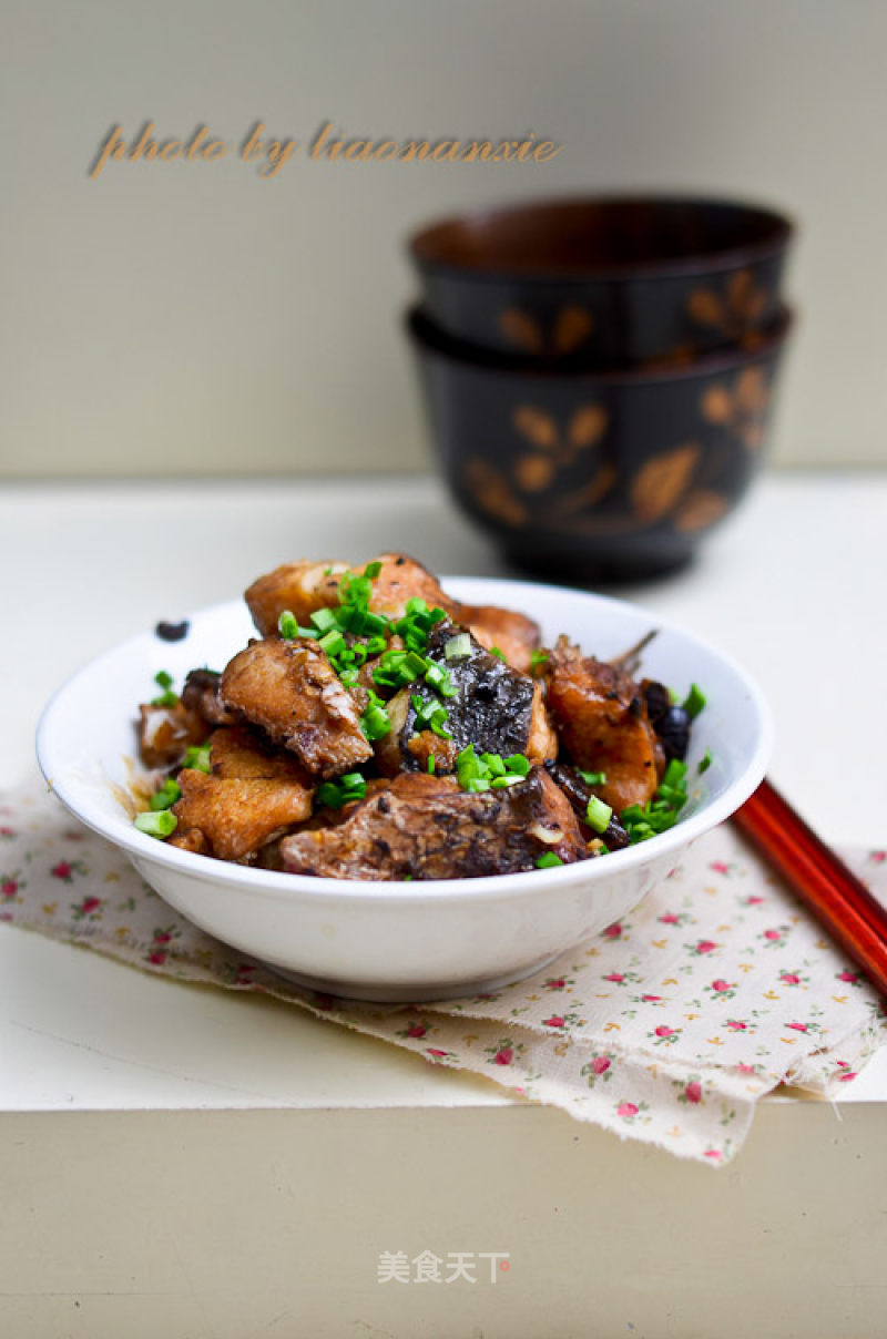 Steamed Fish Cubes with Tempeh recipe