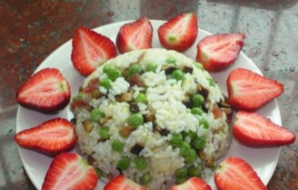 Fried Rice with Peas recipe