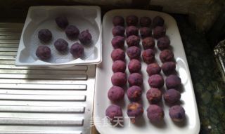 Mid-autumn Festival--------purple Potato Double Kernel Snowy Mooncake recipe