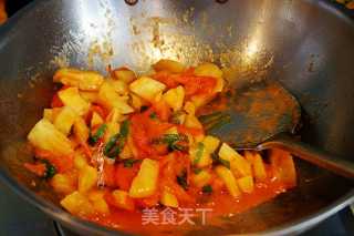 Stir-fried Tomatoes with Pineapple recipe