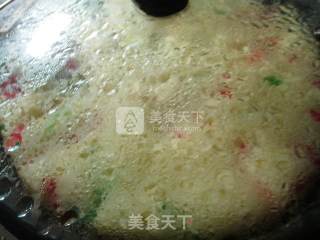 Red and Green Silk Steamed Cake recipe