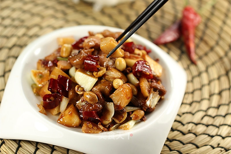 Kung Pao Chicken with Pleurotus Eryngii recipe