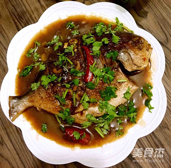 Braised Pomfret recipe