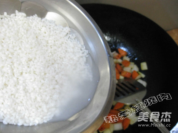 Coconut Shell Seafood Rice recipe