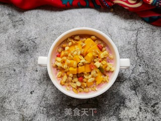 Mango Cereal Cherry Yogurt Shake recipe