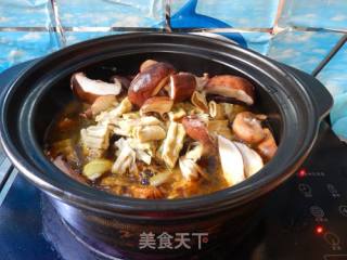 Stew with Mushrooms and Bamboo Shoots recipe