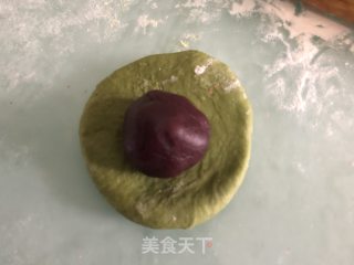 Frog Purple Potato Bun recipe