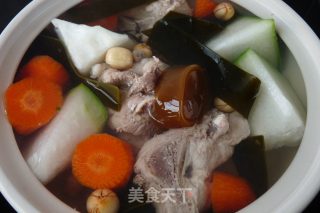 #trust之美#winter Melon Kelp Big Bone Pot recipe