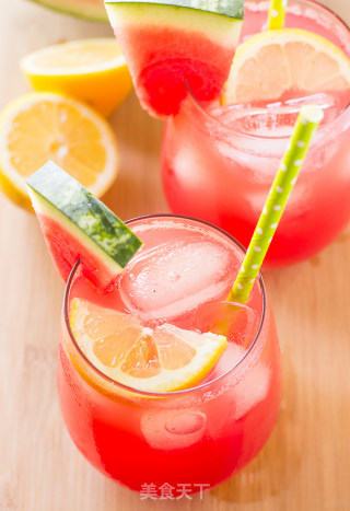 Detox Watermelon Lemon Ice Juice recipe