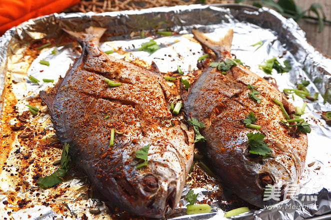 Spicy Grilled Pomfret recipe