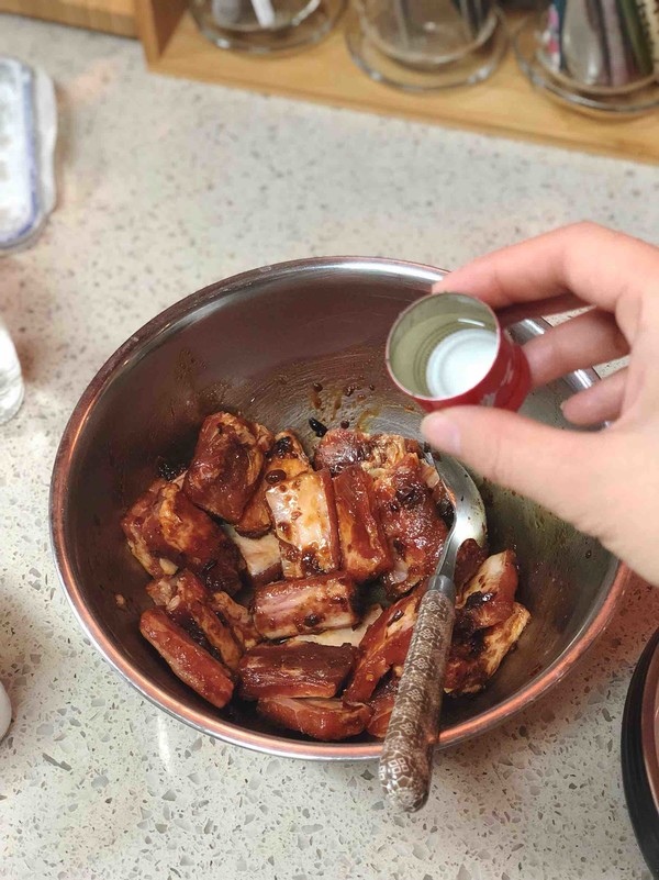 Steamed Spare Ribs with Garlic and Black Bean Sauce recipe