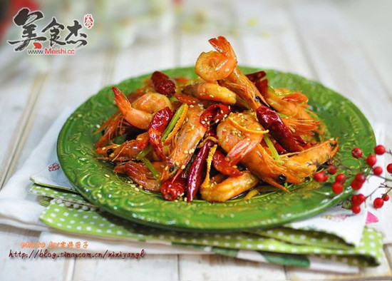 Spicy Crispy Tangerine Shrimp recipe