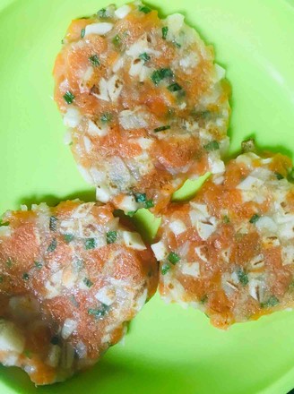 Carrot and Yam Cod Cake recipe