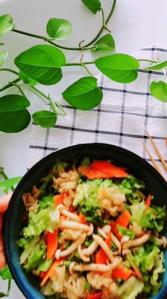 Sweet and Sour Mushrooms Mixed with Vegetables recipe