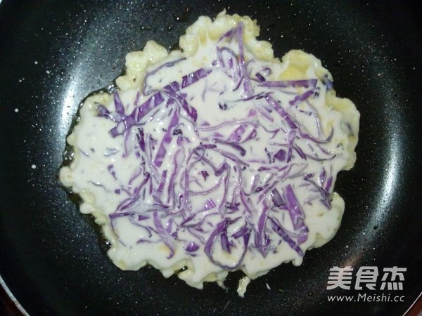 Purple Cabbage Omelette recipe