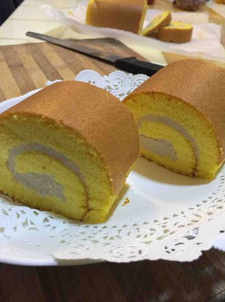 Pumpkin Yam Cake Roll & Soft and Sweet recipe