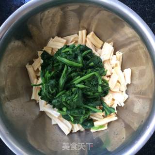 Spinach with Yuba recipe