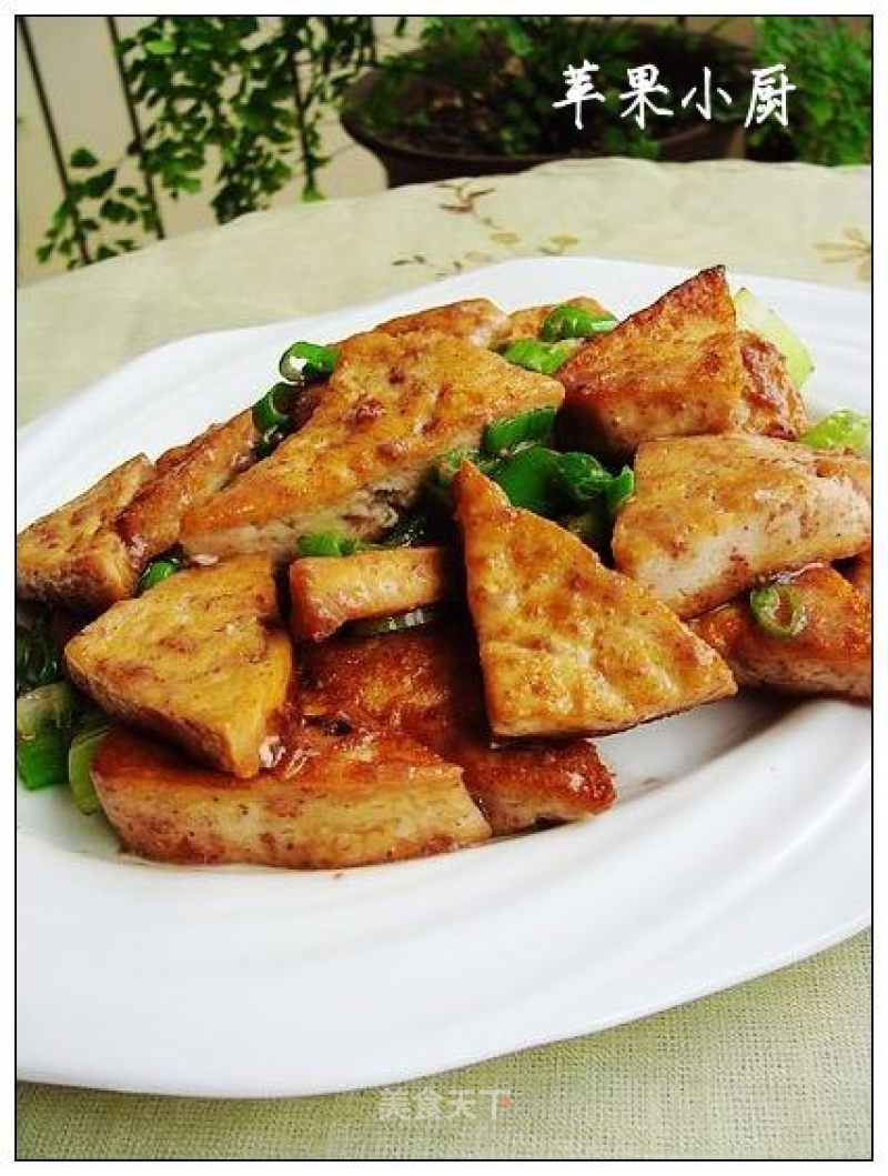 Braised Tofu with Crab Roe Sauce recipe