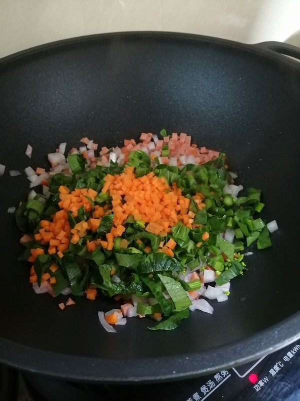 Dinner for One Person~~ Fried Rice with Mixed Vegetables recipe