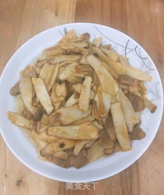 Fried Pork with Pleurotus Eryngii recipe