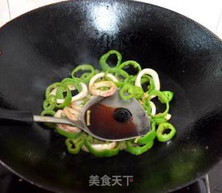 Fried Squid Rings with Green Pepper recipe