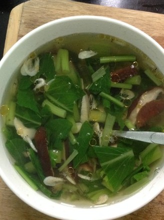 Mushroom and Choy Sum Soup recipe