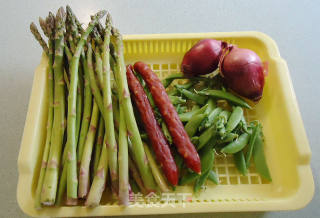 Stir-fried Vegetables with Sausage recipe