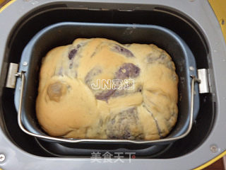 #四session Baking Contest and is Love to Eat Festival# Purple Rice Marbled Toast recipe