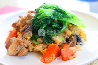 Glutinous Rice with Mushroom Ribs recipe