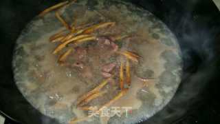 Pig Liver Soup with Yellow and Green Vegetables recipe