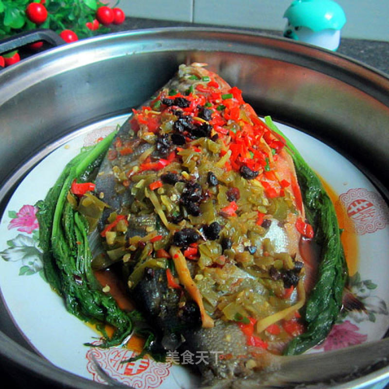 Double Pepper Steamed Fish recipe