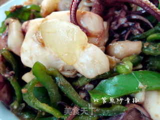 Stir-fried Green Peppers with Piguan Fish Sauce recipe