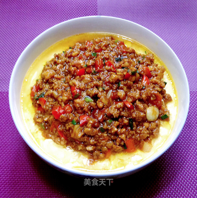 Steamed Minced Pork with Tofu and Egg