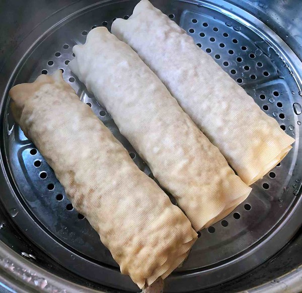 Steamed Pork Roll with Bean Skin recipe