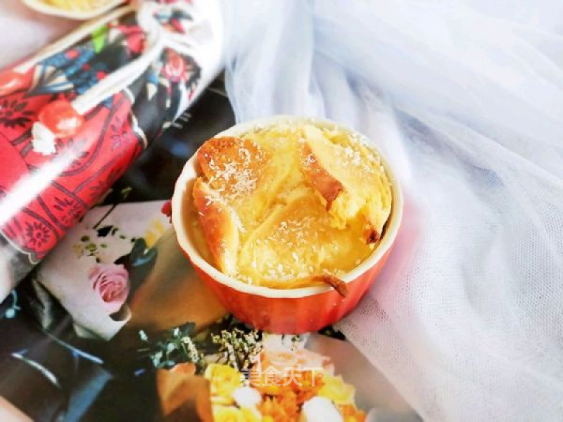 Steamed Bun Pudding Heart-warming Cup recipe