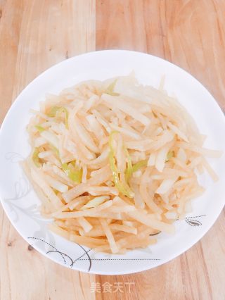 Vegetarian Stir-fried Chili and White Radish recipe