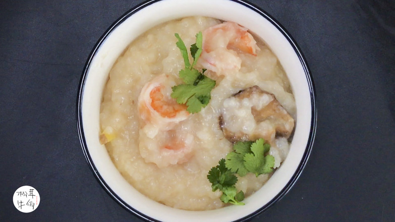 Seafood Congee with Matsutake and Shrimp | Beef Wa Matsutake Recipe recipe