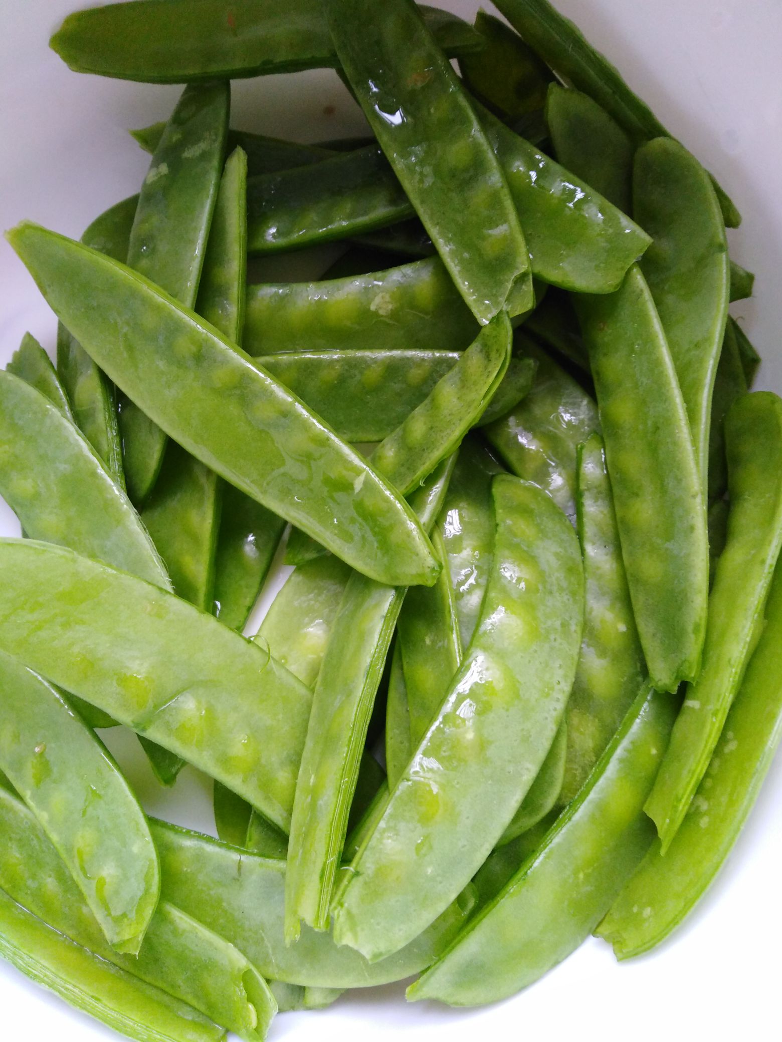 Yam Fungus Snow Peas recipe