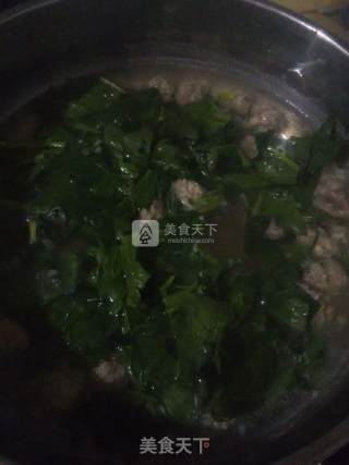 Lamb Meatballs and Spinach Soup recipe