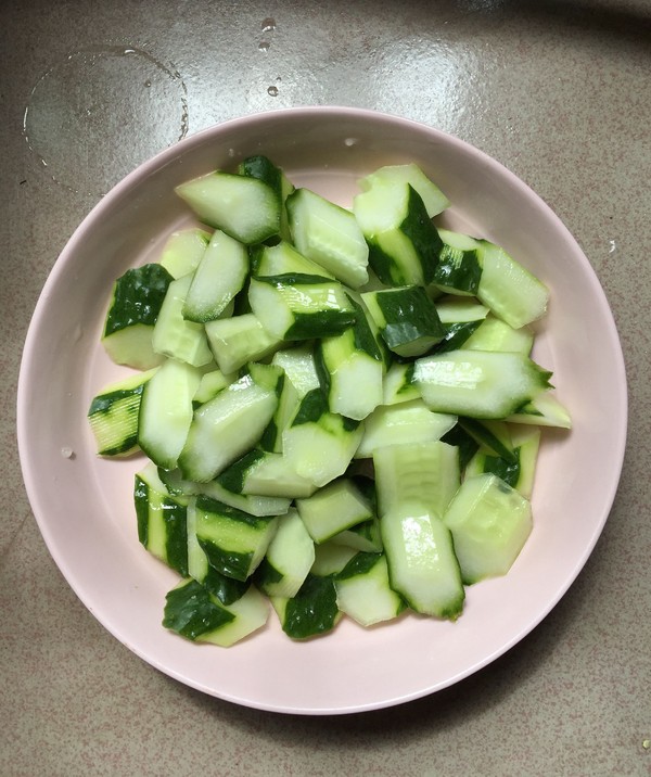 Fried Shrimp with Cucumber recipe