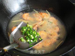 Green Vegetables and Shrimp Noodle Soup recipe