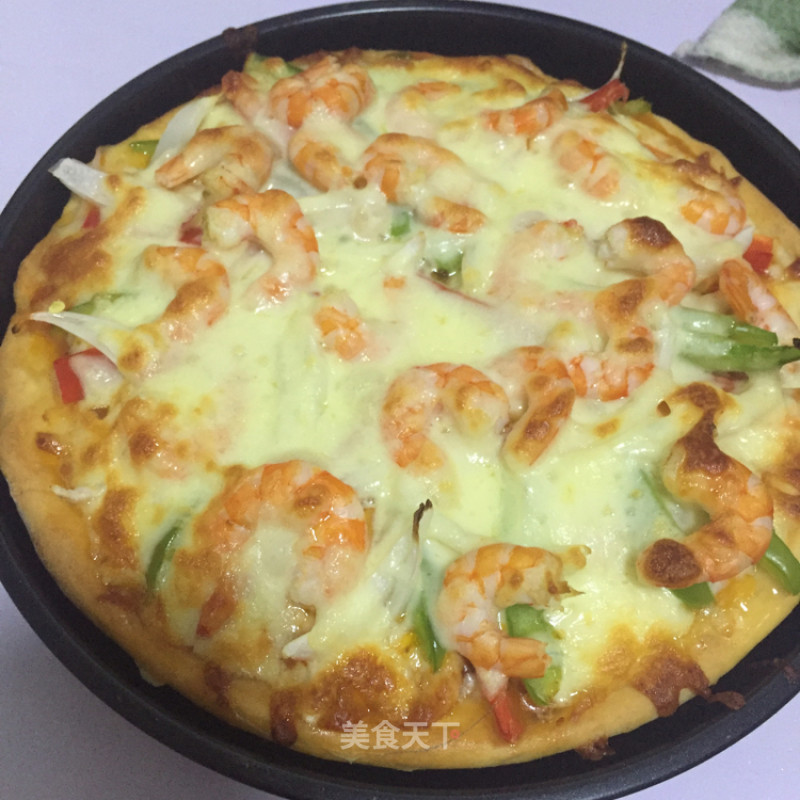 Homemade Super Supreme Sea and Land Pizza recipe