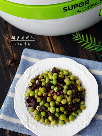 Beef Diced with Peas recipe
