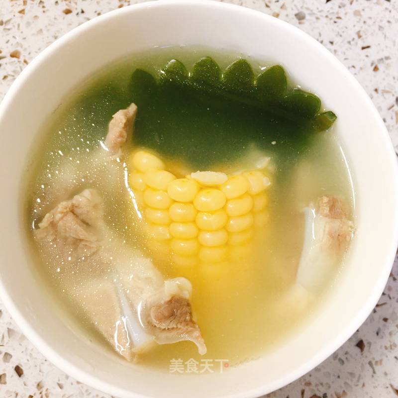Crescent Bone Corn Seaweed Soup recipe