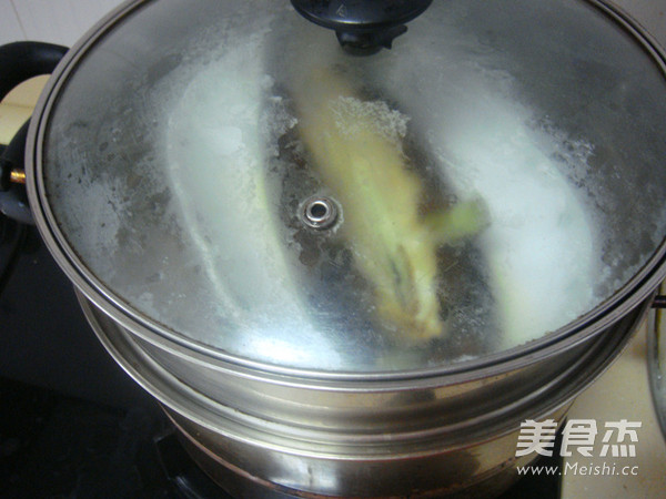 Stewed Eggplant with Garlic and Preserved Egg and Bell Pepper recipe