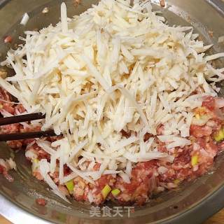 Braised Lotus Root Meatballs with Potherb Mustard recipe