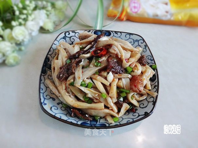 Pleurotus Eryngii with Chicken Pine Oil recipe