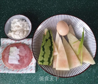 Watermelon Rind Ham Quiche recipe