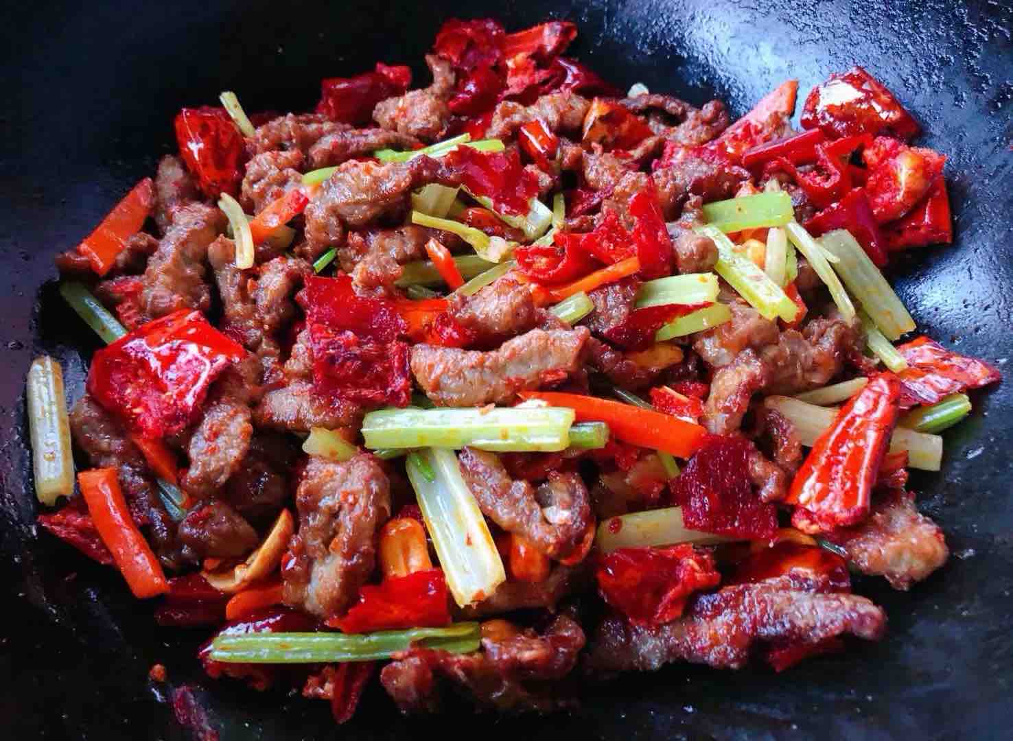 Stir-fried Celery with Crispy Beef recipe