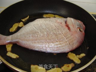 Red Crucian Carp with Ginger Oil recipe